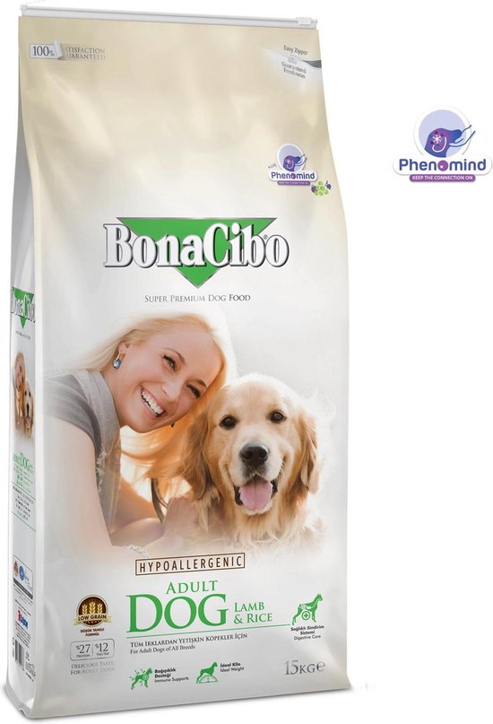 Bonacibo Dog Lam & Rijst – Hypoallergeen Hondenvoer