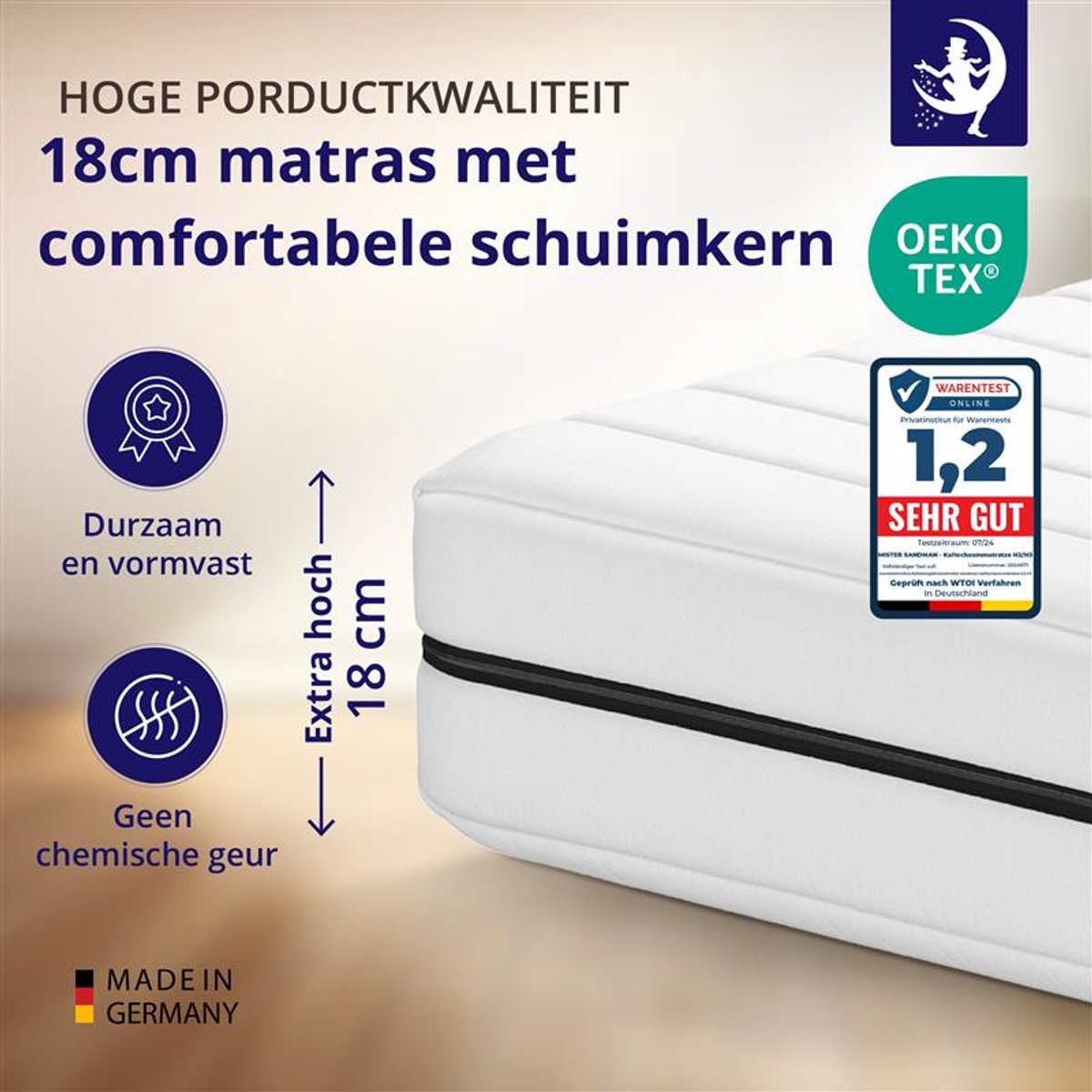 Mister Sandman stevig koudschuim matras