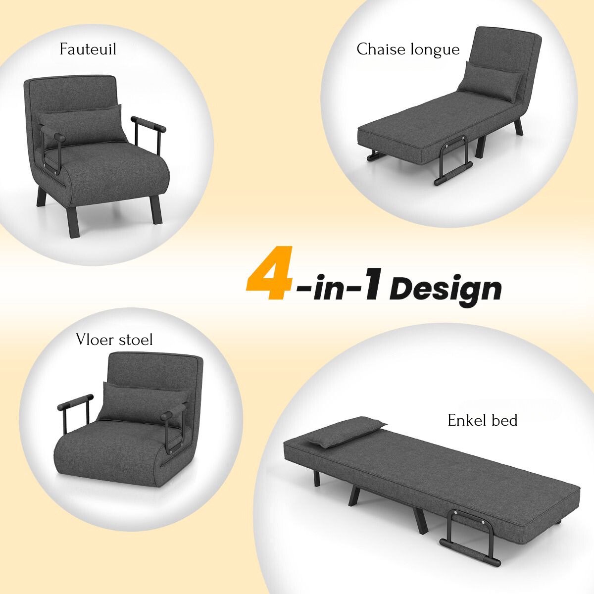 Trendmix 4-in-1 Slaapstoel