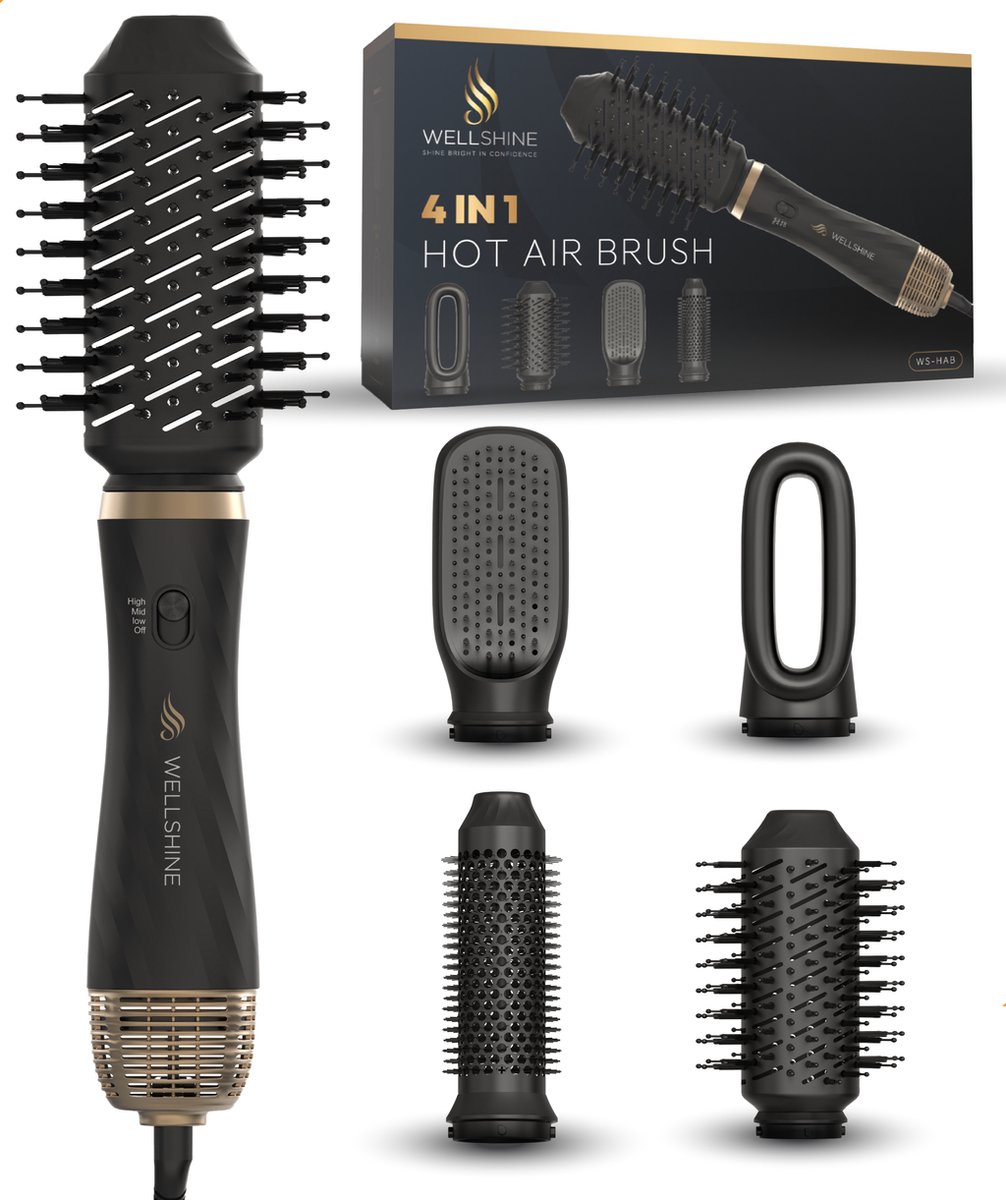 Wellshine 4-in-1 Föhnborstel Multistyler