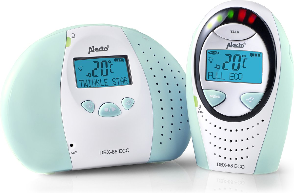 Alecto DBX-88MT DECT babyfoon mintgroen