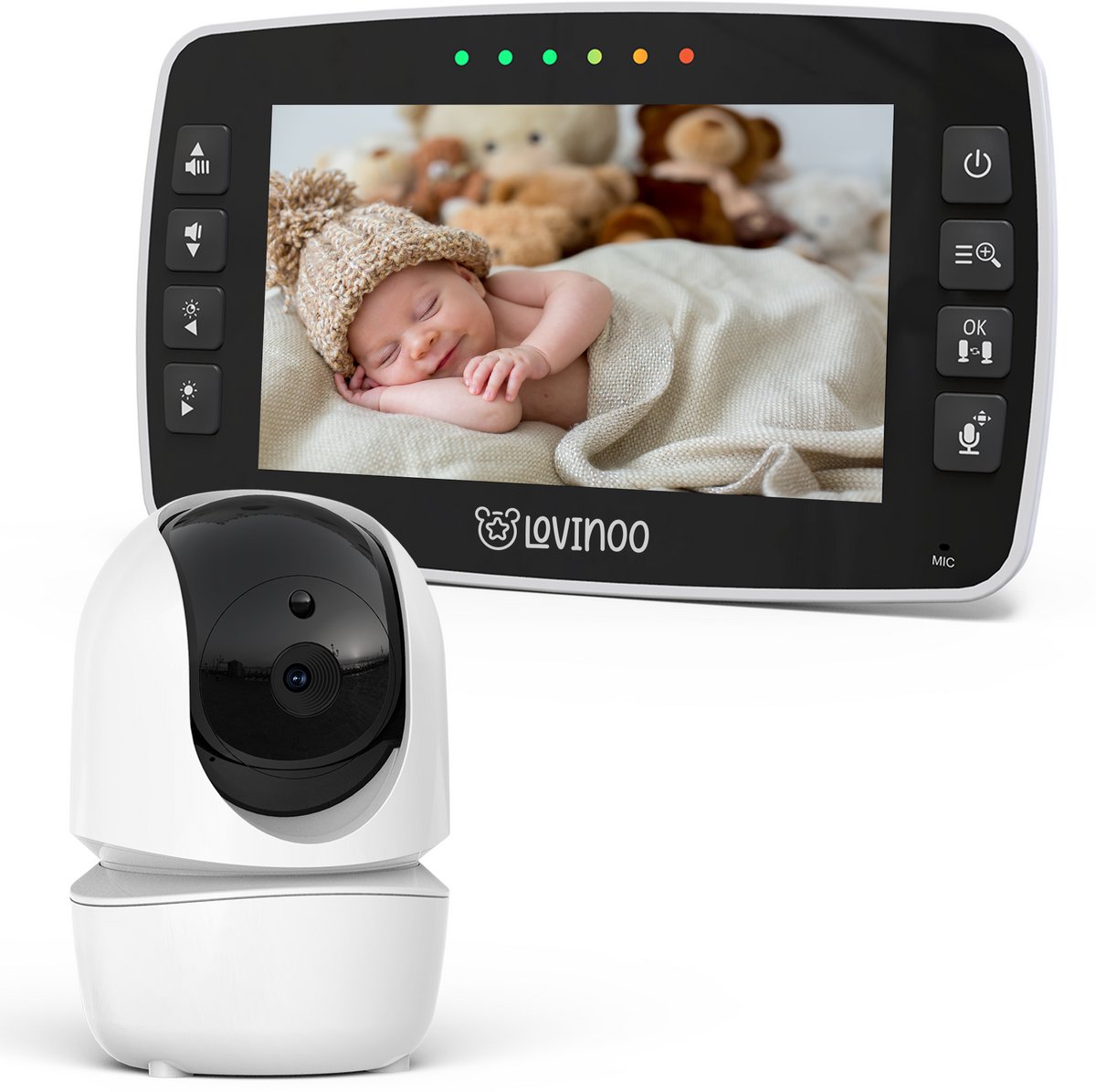 Lovinoo Babyfoon met Camera 4,3 inch