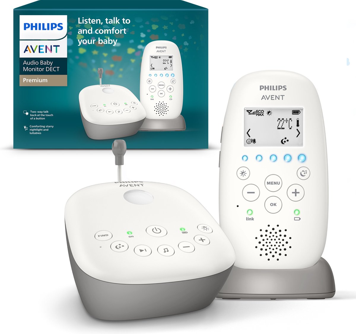 Philips Avent SCD733 DECT babyfoon
