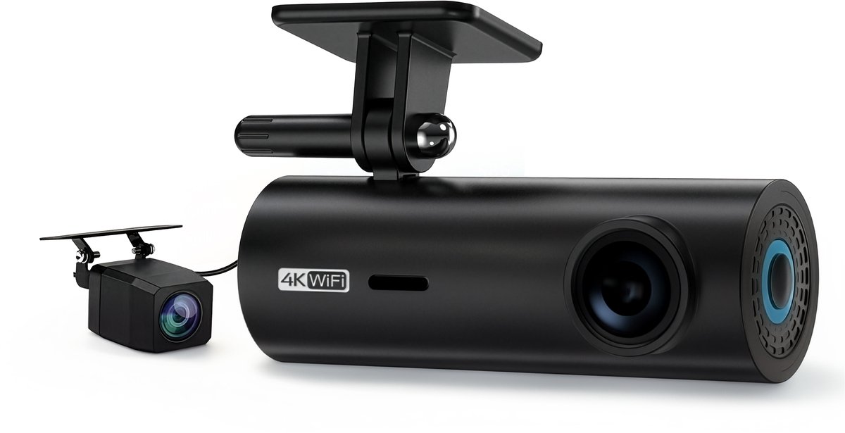 Pora&Co Dual Lens 4K dashcam voor en achter