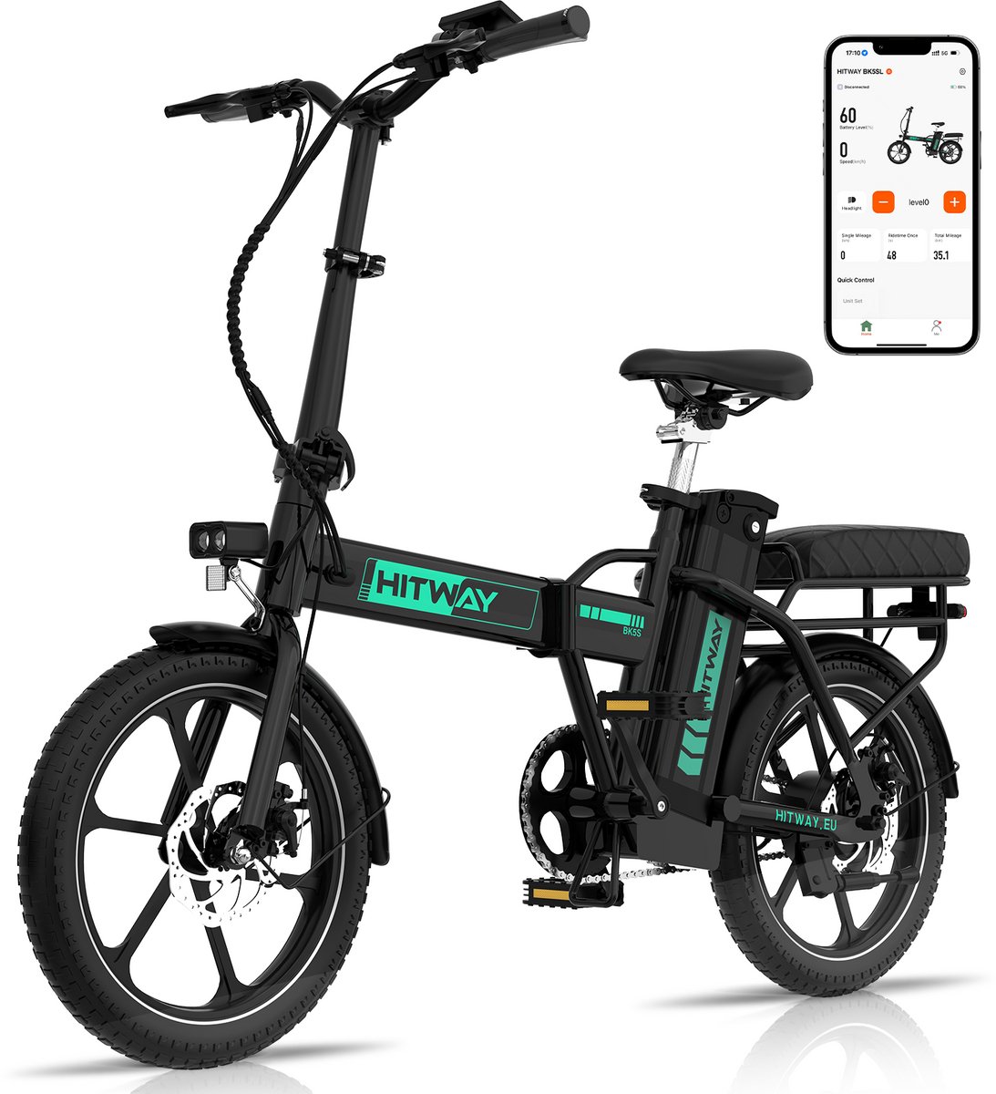 Colorway BK29G 20 inch fatbike elektrische vouwfiets