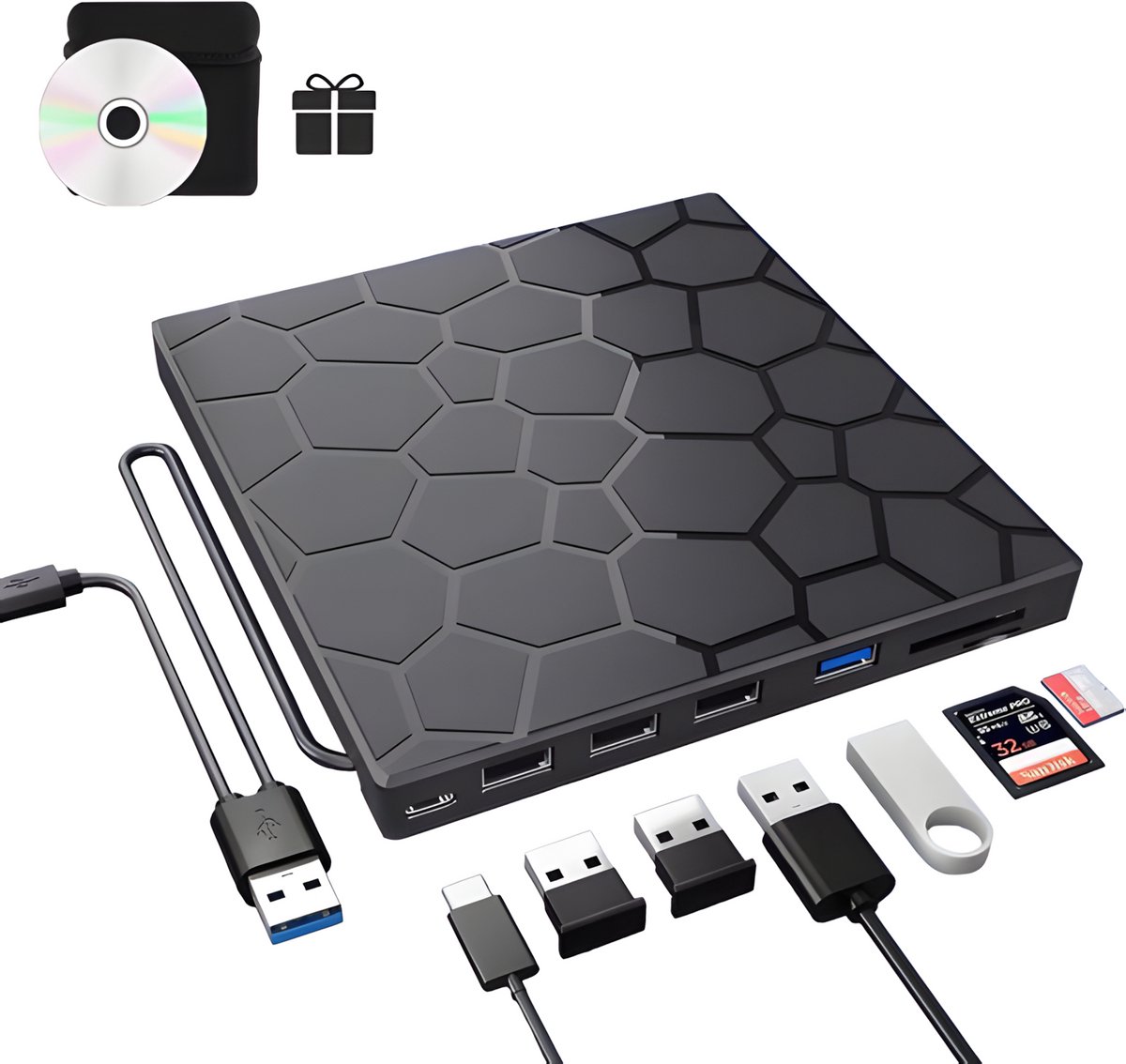 Narlix externe dvd speler voor laptop