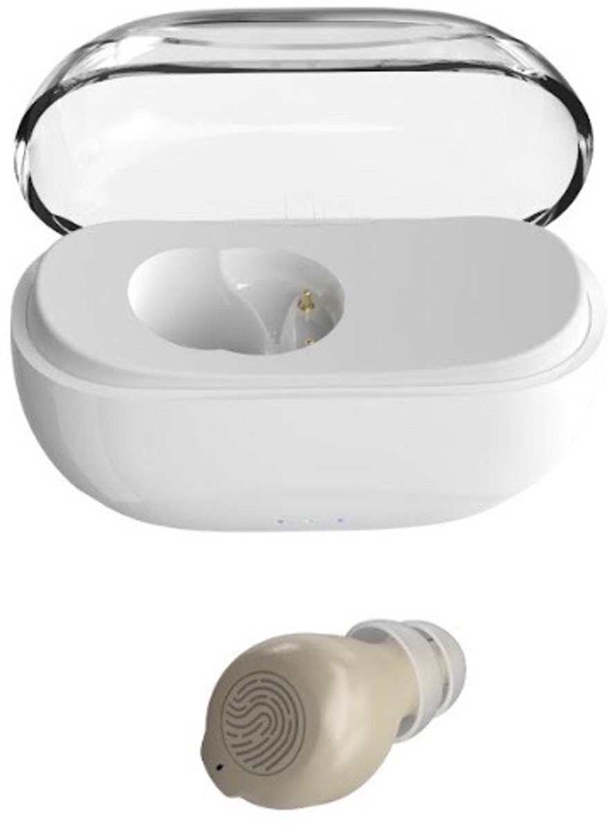 Medj 1x Mini Gehoorapparaat met Oplaadbox