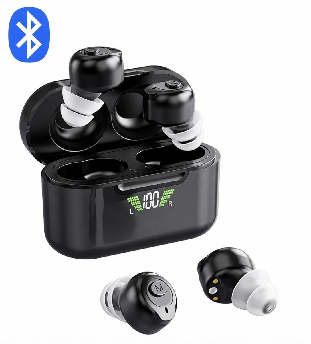 Medj 2x Mini Gehoorapparaat met Bluetooth