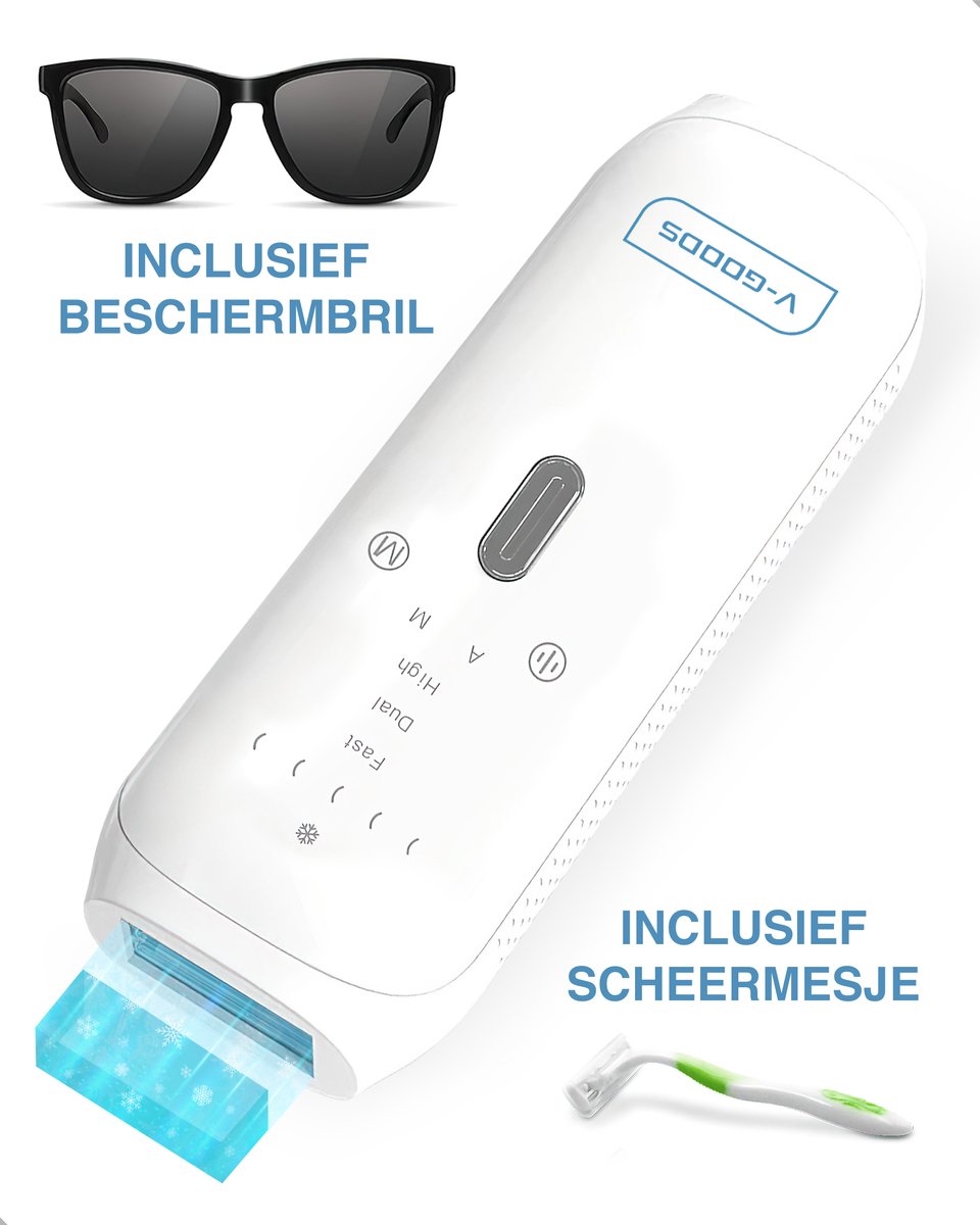 V-Goods Prestige IPL ontharingsapparaat met ice cooling