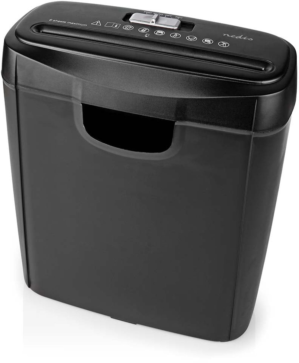 Nedis papierversnipperaar 6 vel DIN-2