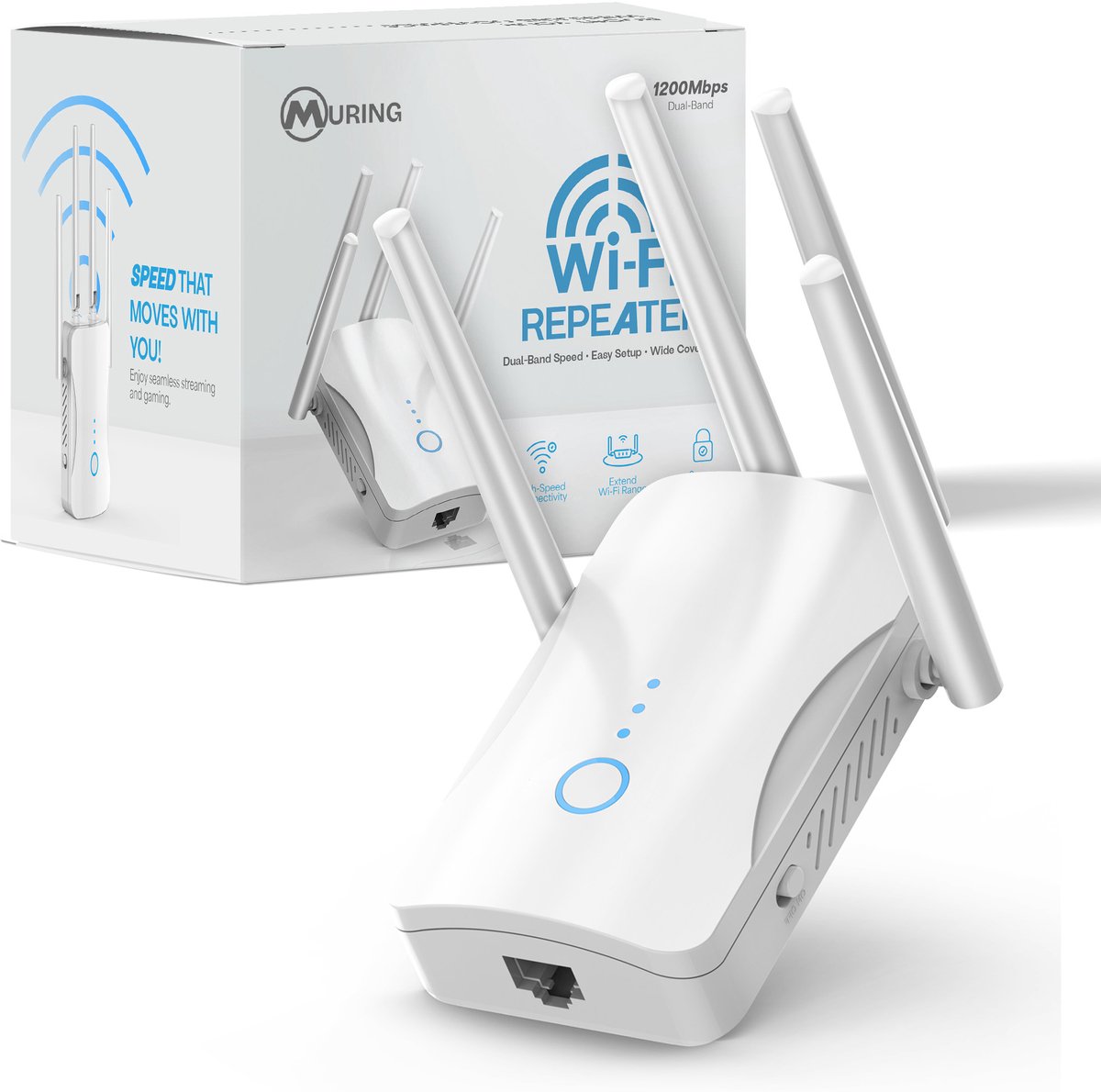 Muring wifi versterker met stopcontact