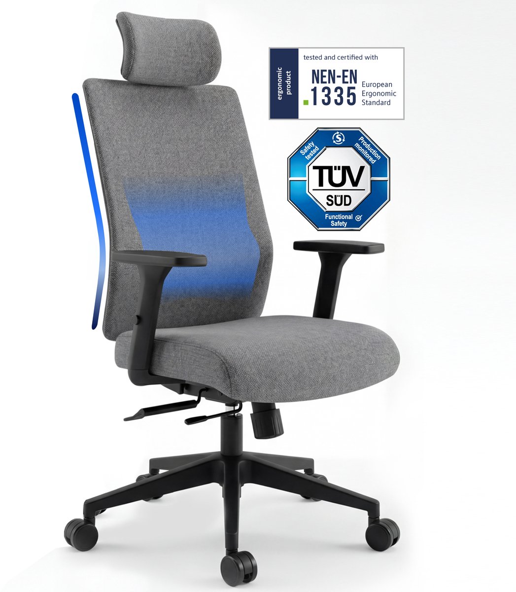 Backerz Fabric Ergonomische Bureaustoel