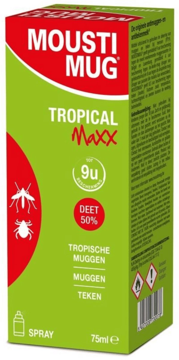 Moustimug Tropical Maxx 50% DEET Spray