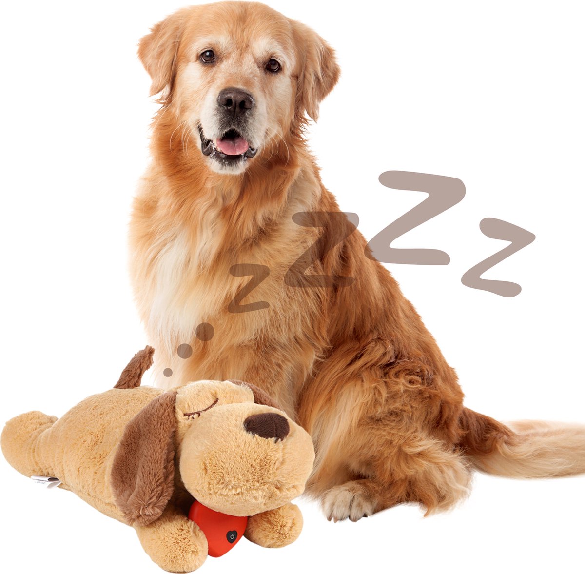 MethoBrick Knuffel Hond met Hartslag