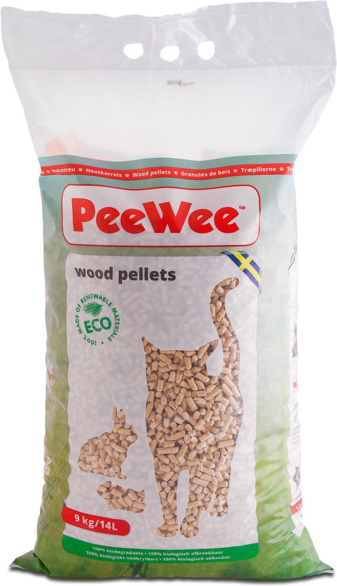 Peewee Houtkorrels 9 kg