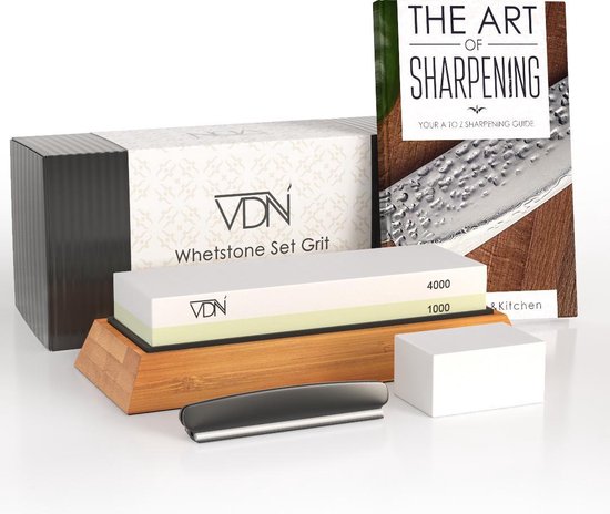 VDN dubbelzijdige wetsteen 1000 en 4000 grit