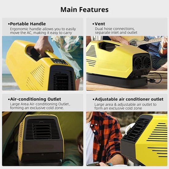 Draagbare outdoor airco 2380 BTU compact