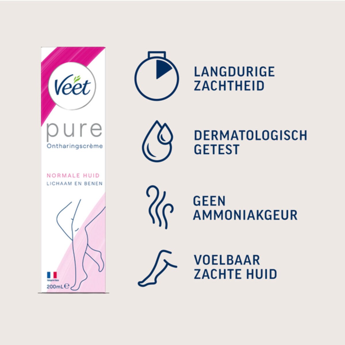 Veet Pure Ontharingscrème Normale Huid