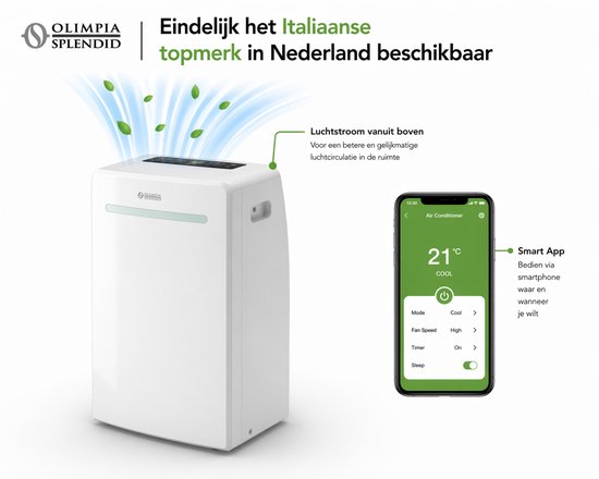 TCL Mobiele Airco 9000 BTU met WiFi en HEPA