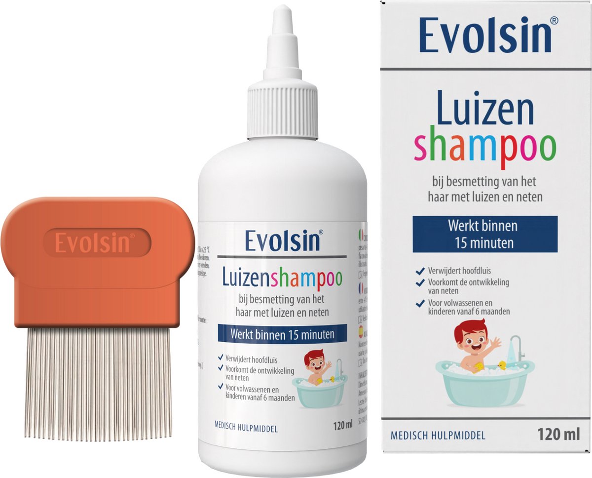 Evolsin luizenshampoo met kam
