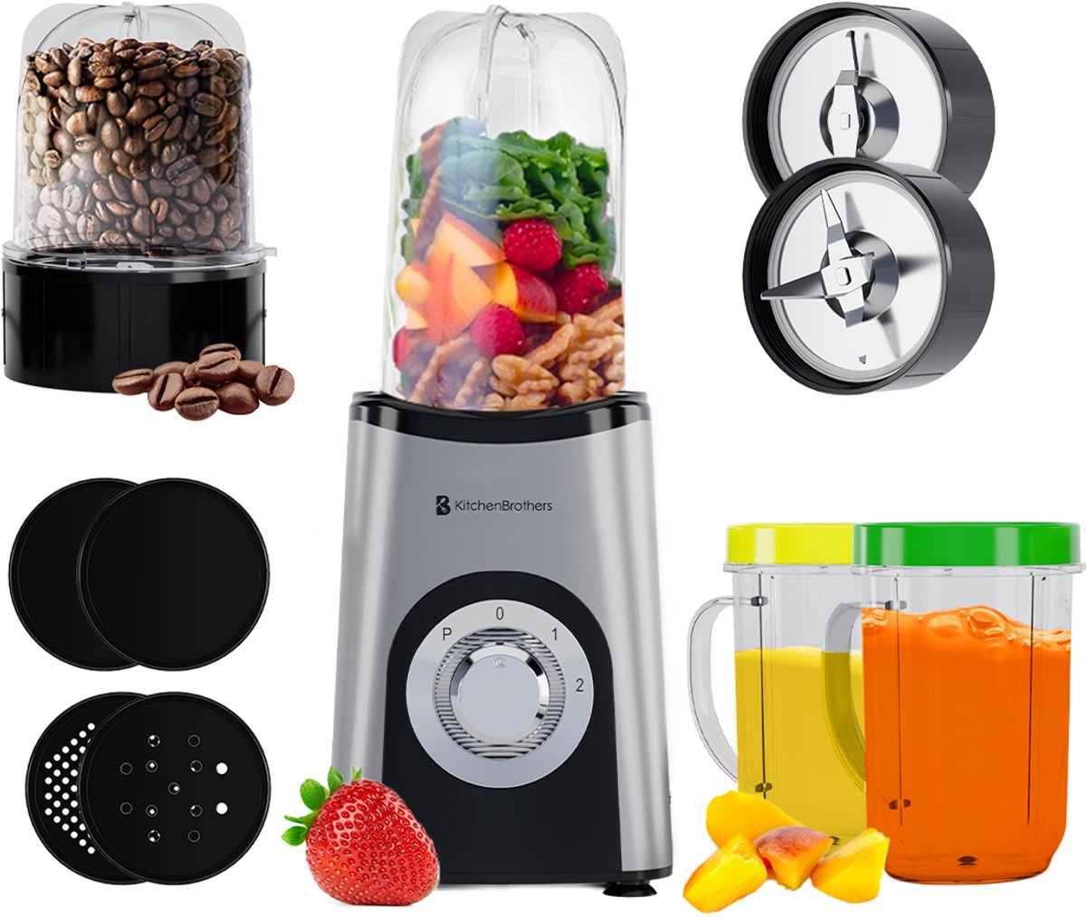KitchenBrothers Smoothie Blender Set