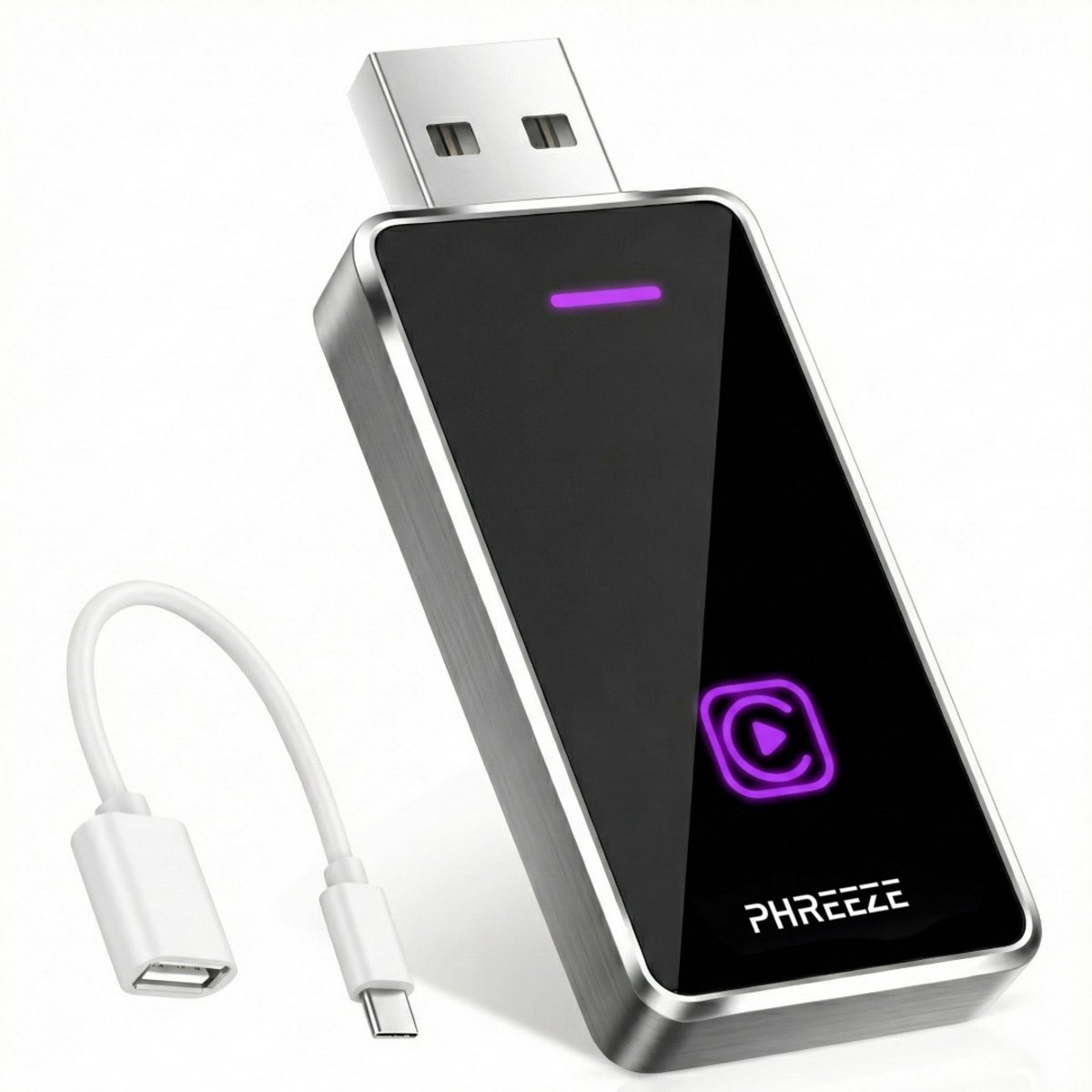 Phreeze CarPlay Dongle Draadloos 2-in-1