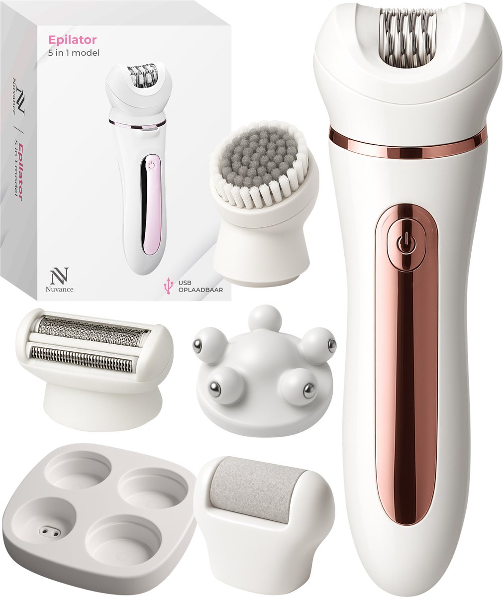 Nuvance Epilator 5-in-1