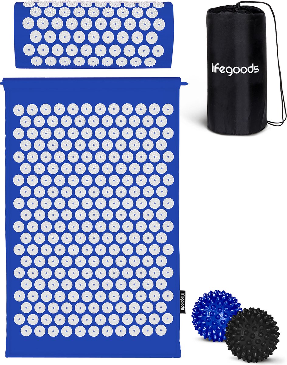 LifeGoods Spijkermat met Kussen