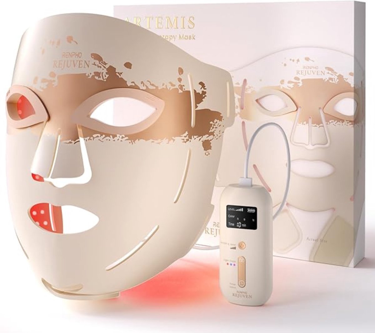 Renpho Rejuven led masker met 432 LED's