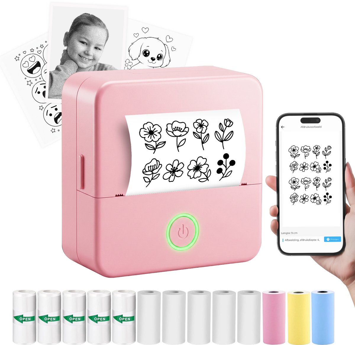 Gatson Mini Printer met Case