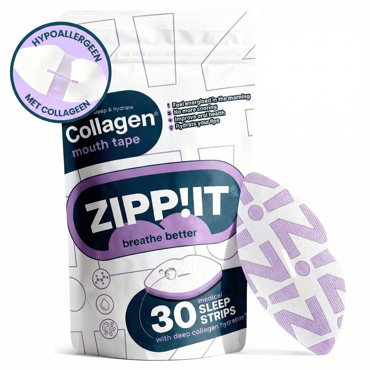 Zippit Collageen Mondtape