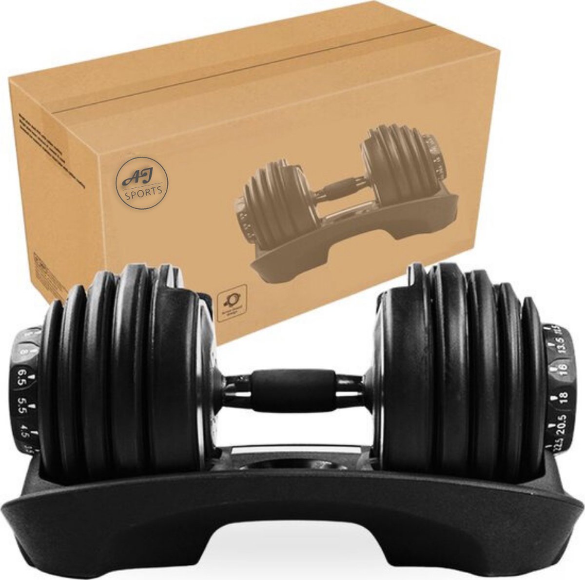 AJ-Sports Verstelbare Dumbbell 24 kg