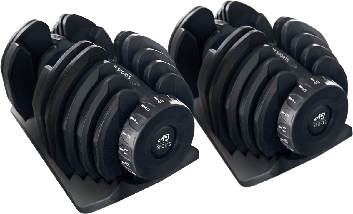 AJ-Sports Verstelbare Dumbbell Set 2 x 40 kg