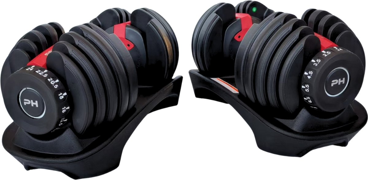 PH Fitness Verstelbare Dumbbells Set 24 kg