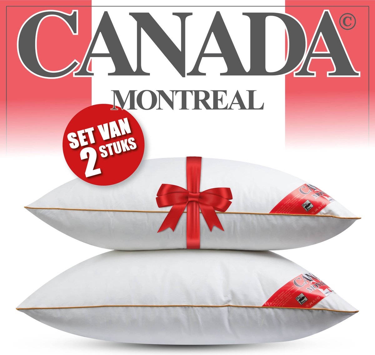 Canada Montreal Stevig Veren Hoofdkussen